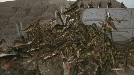 giant alien bugs from the Starship Troopers film