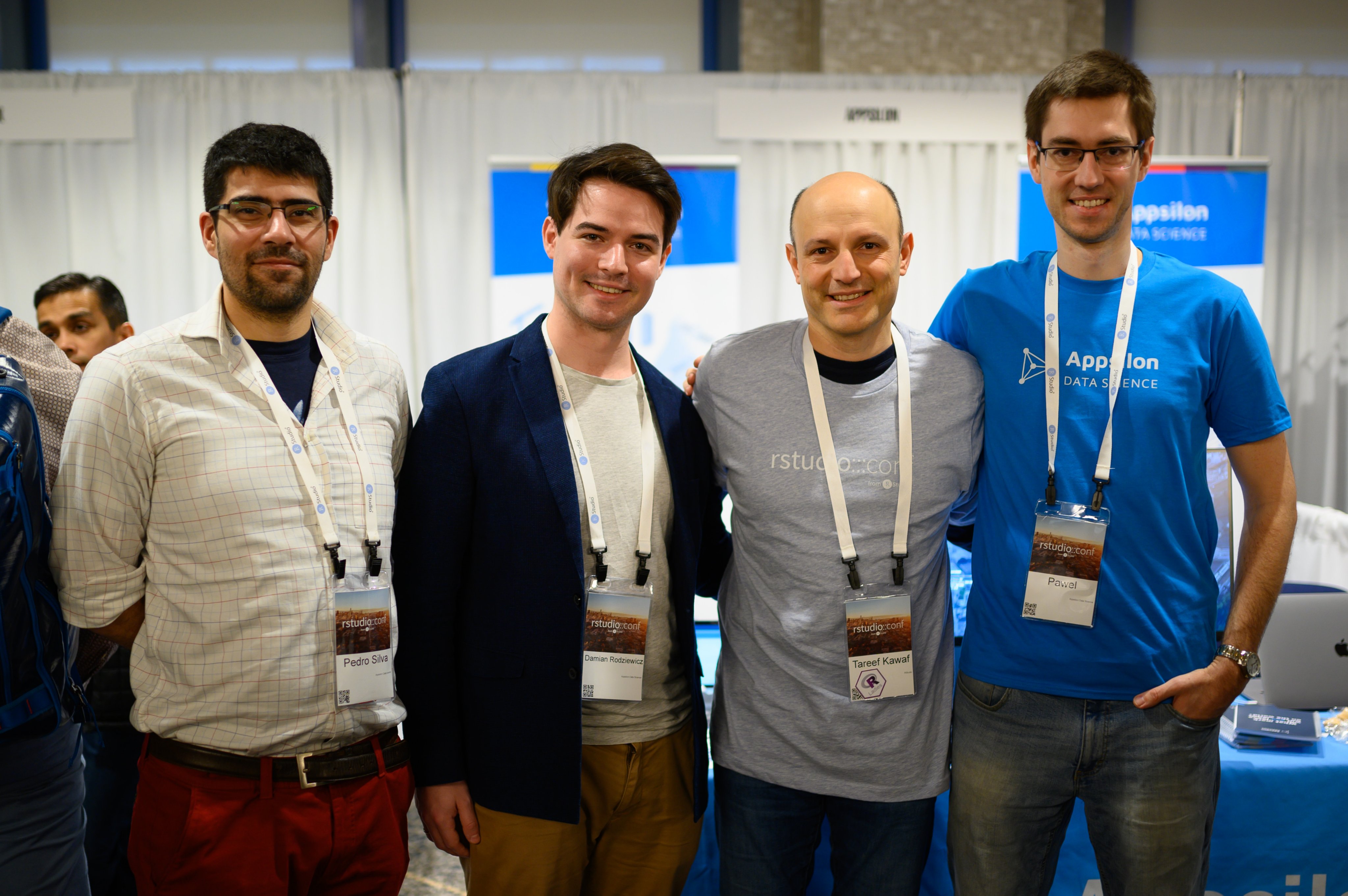 the Appsilon team and the RStudio president