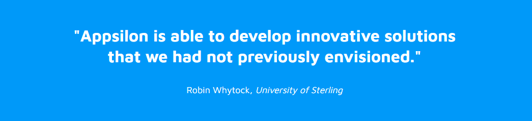 Quote on Appsilon's data science solutions from Robin Whytock, researcher at the University of Sterling