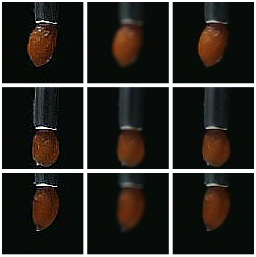 examples of sharpened, blurred, and original images respectively from the new dataset used for the CNN image classification