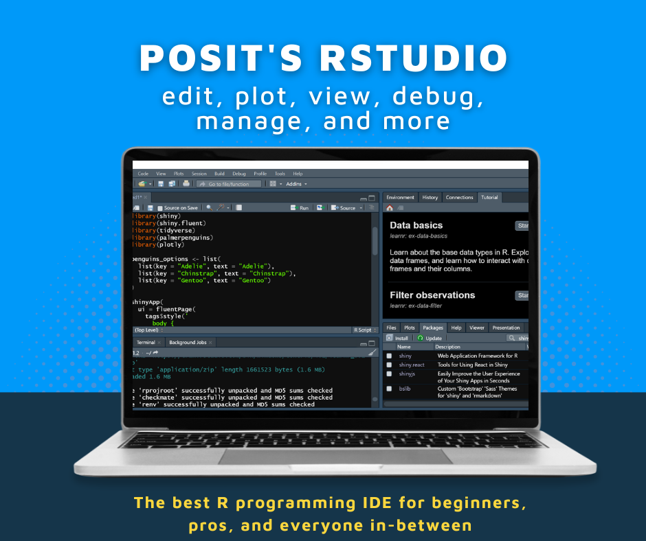 Posit's RStudio R programming IDE screenshot