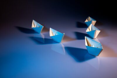 Image 2 - Origami paper boats on a Data Lake
