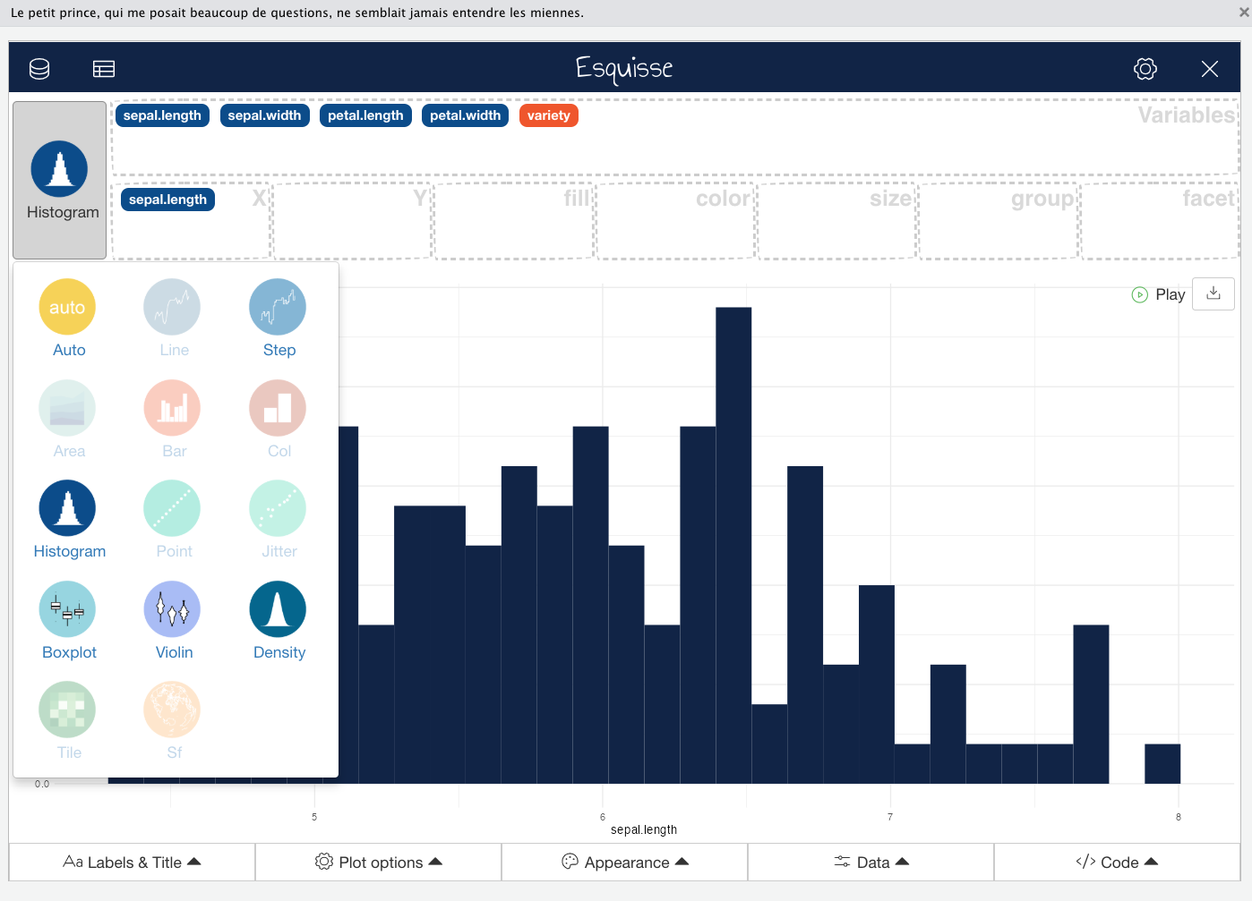 R Esquisse: How to Explore Data in R Through a Tableau-like Drag